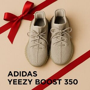 Adidas Yeezy Boost 350 Light Stone Knit Sneakers